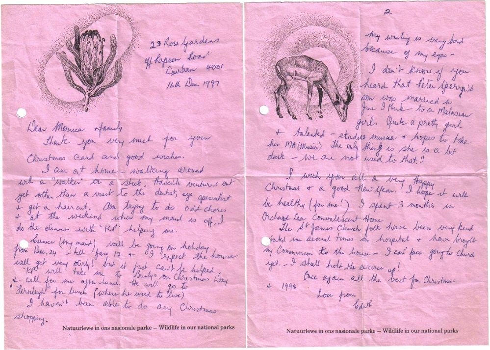 Letter from Edith